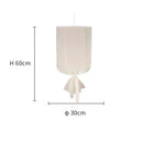 Modern white linen cotton pendant lamp kitchen island lighting