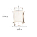 Modern white linen cotton pendant lamp kitchen island lighting