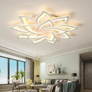 Modern white lotus flower ceiling light chandelier living room