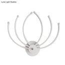 Modern white lotus wall sconce bedroom led curved light