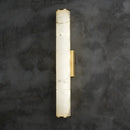 Modern white marble and brass wall lamp living room sconce