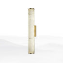 Modern white marble and brass wall lamp living room sconce