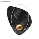 Modern white marble & gold teardrop wall lamp living room sconce