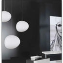 Modern white matte glass pendant lights for living room