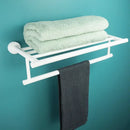 Modern white matte metal bathroom accessory set – bathroom