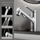 Modern white matte pull-out faucet kitchen single handle tap