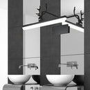 Modern white metal antler vanity wall lamp for bathroom