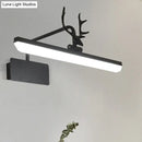 Modern white metal antler vanity wall lamp for bathroom