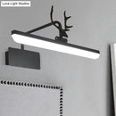Modern white metal antler vanity wall lamp for bathroom