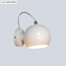 White Metal Wall Light