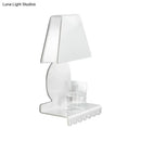 Modern white metal trapezoid wall sconce light for bedroom