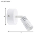 Modern white metal wall mounted led spotlight bedroom reading light