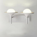 Modern white metallic flared wall sconce – bedroom led light