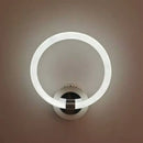 Modern white minimalist acrylic led wall lamp bedroom sconce