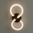 Modern white minimalist acrylic led wall lamp bedroom sconce