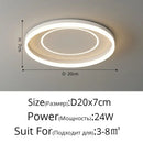 Modern white minimalist led ceiling light strip living room