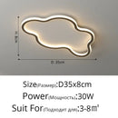 Modern white minimalist led ceiling light strip living room