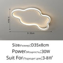 Modern white minimalist led ceiling light strip living room