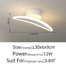 Modern white minimalist led ceiling light strip living room