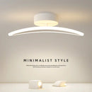 Modern white minimalist led ceiling light strip living room