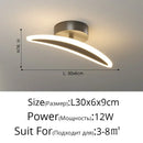 Modern white minimalist led ceiling light strip living room