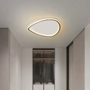 Modern white minimalist led ceiling light strip living room