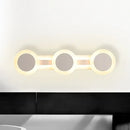 Modern white minimalist led vanity light bathroom wall sconce 110v-120v