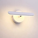 Modern white minimalist led wall light for bathroom natural warm light