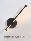 Modern white minimalist led wall sconce bedroom lamp