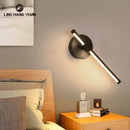 Modern white minimalist led wall sconce bedroom lamp