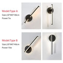Modern white minimalist led wall sconce bedroom lamp