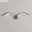 Modern white nordic avian style wall lamp bedroom wing sconce