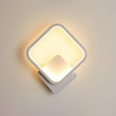Modern white nordic led wall lamp bedroom shaded acrylic light 110v-120v