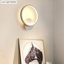 Modern white nordic led wall lamp bedroom shaded acrylic light 110v-120v