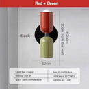 Modern white & olive green macaron wall lamp bedroom sconce
