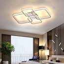 Modern white overlapping led ceiling light for living room
