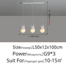 DecorBites™ Bear Bedroom Wall Lamp: Modern Chandelier for Living Room, Study & Dining Room