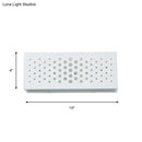 Modern white perforated rectangle wall sconce bedroom wall light