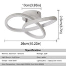 Modern white petal acrylic led chandelier dining room ceiling lamp