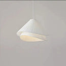 Modern white pleated e27 fabric chandelier bedroom pendant light