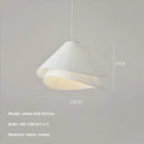 Modern white pleated e27 fabric chandelier bedroom pendant light