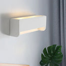 Modern white rectangle gypsum shade wall sconce – bedroom led light