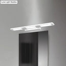 Modern white rectangular acrylic vanity wall light bathroom decor