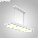 Modern white rectangular island lamp kitchen pendant light