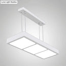 Modern white rectangular island lamp kitchen pendant light