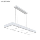 Modern white rectangular island lamp kitchen pendant light