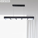 Modern white rectangular island lamp kitchen pendant light