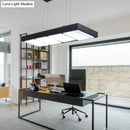 Modern white rectangular island lamp kitchen pendant light