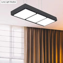 Modern white rectangular island lamp kitchen pendant light
