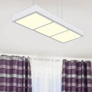 Modern white rectangular island lamp kitchen pendant light
